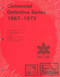 CENTENNIAL DEFINITIVE SERIES 1967-73   3 HOLE PUNCH