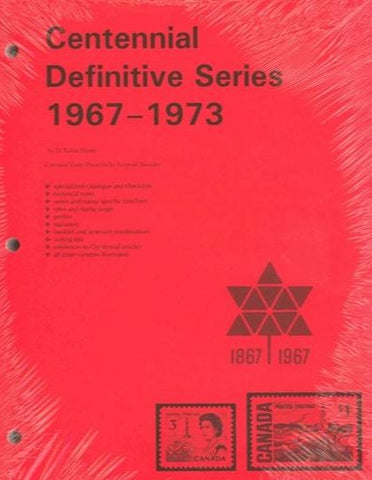 CENTENNIAL DEFINITIVE SERIES 1967-73   3 HOLE PUNCH